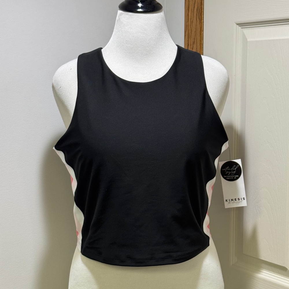 Kinesis Longline Sports Bra Tank Top 2X NWT Athleisure